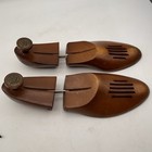 Vintage Florsheim Wooden Tree Shoe Mold Stretcher Form Insert Size 9d Hinged