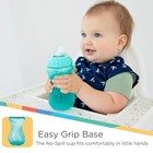 Nuby 3 Pack Toddler Sippy Cups Aqua Green Blue No Spill Design 10oz Cups