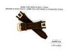Authentic Invicta Bolt 10204 Brown   Rose Gold Polyurethane 32mm Watch Band