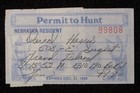 Rw57 - 1990 Federal Duck Stamp On Nebraska Hunting License