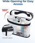 Bagsmart Tsa Approved Toiletry Bag  2 Pack Clear Makeup Cosmetic Bag Organizer 