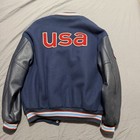 Nwtags 2002 Olympics Team Usa Wool   Leather Roots Jacket Varsity Bomber Large