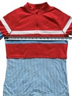 G fore Top Womens S Red White Striped Golf Quarter Zip Long Sleeve Stretch