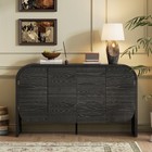 Buffet Cabinet W Storage  Wood Sideboard Cabinet Retro Credenza Storage Cabinet