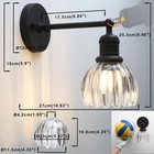 Boho Indoor Vintage Wall Sconce With Flower Shade  1-light Modern Vanity Indu   