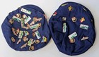 Mao Communist Party Caps With Chinese Communist cultural Pins Authentic Lot Of 2