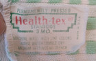 Vtg Healthex Stantogs Permanently Pressed Bibs green   White Plaid Check 3 Mos