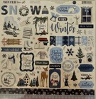 Carta Bella Paper Co  Collection Kit  Winter Time  made In Usa 