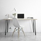 Tc-homeny 30  Inch Hairpin Table Legs Metal Solid Iron Coffee Table Desk Legs