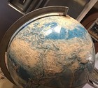 Vintage Rand Mcnally World Portrait Globe 60   s 70   s Raised Topography 12   d
