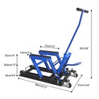 Portable Hydraulic Motorcycle Lift Jack 1500 Lbs Atv Bike Scissor Hoist Stand