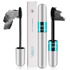 Vibely Mascara 5x Longer Waterproof  2 In 1 4d Silk Fiber Lash Mascara  Lash Cos
