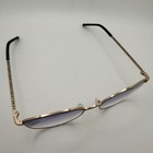Dkny Dk1027 001 Authentic Eyeglasses Frame 53-17-135 Black   Gold Cat Eye