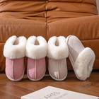 Womens Slippers Memory Foam Fluffy House Slip-on Suede Anti-skid Sole Indoorview