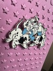 2024 Disney Parks 101 Dalmatians Puppies Rolly Patch   Lucky On Dog Bowl Oe Pin