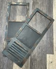 Vintage Old Tall Rustic Farmhouse Distress Folding Plantation Shutter Caf   Style