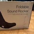 X Rocker Gaming Chair Black Foldable Audio Floor Seat Mesh W Controls Power Cord