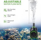 Freesea Fountain Submersible Water Pump  800gph 45w Adjustable Black  Green 