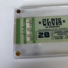 Vintage Elvis Presley 1977 Savannah Civic Center Concert Ticket Coa