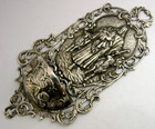Rare Solid Silver Holy Water Wall Font C1910 Religious Antique