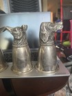 Vintage 1970 s Gucci Italy Silver Plated Horse   Boar Stirrup Cups