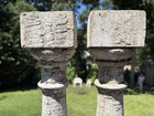 Antique Pair Victorian Architectural Salvage Chippy Paint Porch Balusters 19 5 