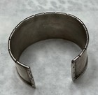 Large Vintage Native American Navajo Sterling Silver Bracelet W Turquoise Stones