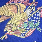 Fraternal Order Of Eagles Collectible Felt Blue Eagle Flags Antique 17 x 17 