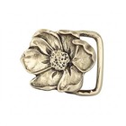 Indiana Metal Craft Blossom Flower Nature Solid Brass Belt Buckle Usa