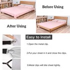 4bed Sheet Fasteners Adjustable Elastic Suspenders Straps Mattress Covers Clips