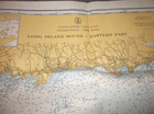 Vintage 43  X 32    Long Island Sound  Eastern  Part Nautical Map  - 1959