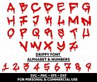 Dripping Alphabet Svg - Drip Letters Svg  Drip Font Svg  Dripping Font Svg  Drip