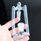 1 Pc Drop Down Glass Adapter   1 Pc Double Arm Lab Glass  14 Male To 14 Female