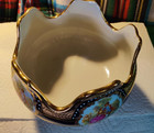 Limoge Design Decorative Porcelin Bowl 8  Round X 6-1 2  H