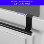 Qflushor Cabinet Door Towel Bar  Kitchen 9 Inch  Matte Black - 2 Pack