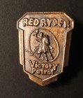 Scarce 1944  red Ryder Victory Patrol  Badge Radio Premium Langendorf Bread