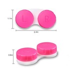 16 Pack Mini Contact Lens Case Set  Colorful Bulk Box Holder