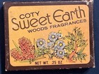 Vintage Coty Sweet Earth Wood Fragrances Sandalwood Amberwood Patchouli Compact