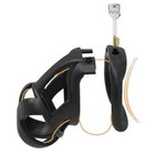Male Chastity Cage Set Mini Small Long Cage With 4 Rings Lock Chastity Devices
