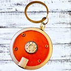 Apple Computer Logo Keychain   Mini Led Flashlight Used