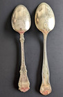 2 Antique Silver Plated Tablespoons Michie Bros 8 5    1847 Rogers Bros 8 