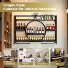 Wine Rack Wall Mounted  Bar Shelves For Liquor Bottles Wine Display Storage New 