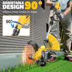 Cordless String Trimmer For Dewalt 20v Battery  Folding 3 In1 Weed Eater With Br