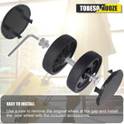 Luggage Suitcase Wheels 50mm Replacement Luggage Replacement Wheels Wear-resista