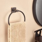 Bronze Towel Ring Bathroom Hand Holder Wall Mount Oil Rubbed Rack Rustic Hanger