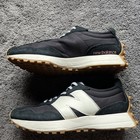 New Balance 327 Casual Women s Sneakers Shoes Black White Leather Size 8