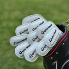 10pcs Magnetic Closure 3-9-pas Golf Club Iron Head Cover Tlm Classic Yellow-line