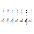 Elegant Butterfly Bows Keychain Alloy Pendant Chic Bag Charm Fashion Accessory