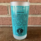 Vintage New York World   s Fair Glass Tumbler 1964-1965 Unisphere Exhibit Frosted 