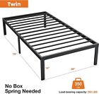 14 Inch Heavy Duty Metal Platform Bed Frame Twin Size Sturdy Steel Slat Support